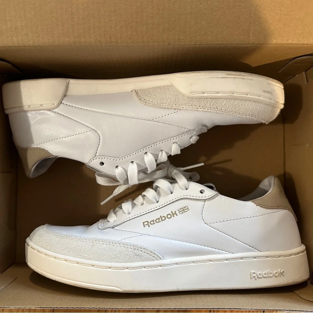 Reebok Club C Clean Sneaker (cloud white/chalk/modern beige) - Picture 12 of 13